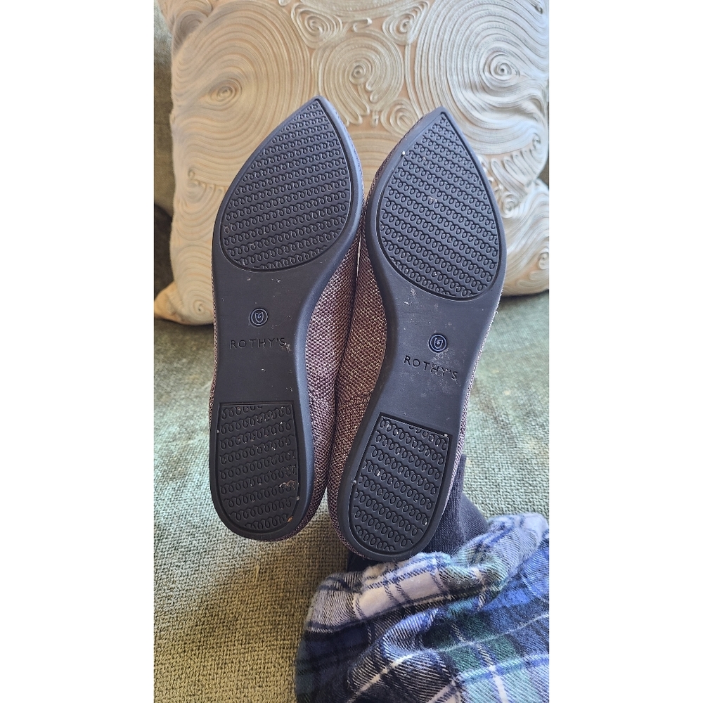 Rothys Twilight Metallic Captoe Points - Size 7 - image 5